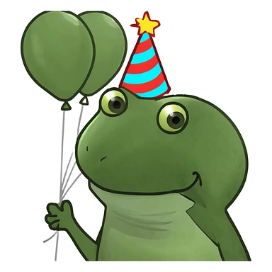 Birthday balloons sticker