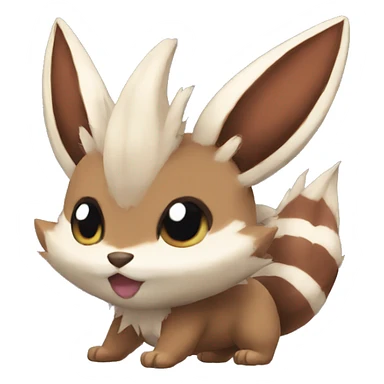 Furret Eevee Zigzagoon sticker