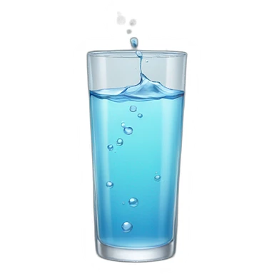 Water-in-glass sticker