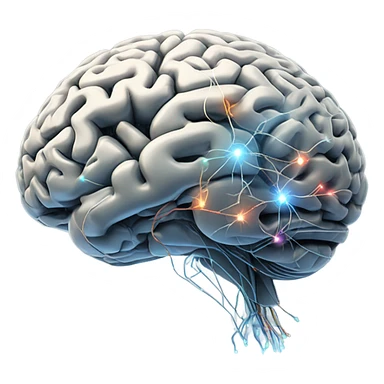 digital brain sticker