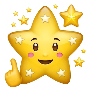 Emoji de coração da cor amarelo + laboratory + estrelas sticker