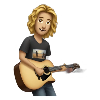 home-studio-guitar-player sticker