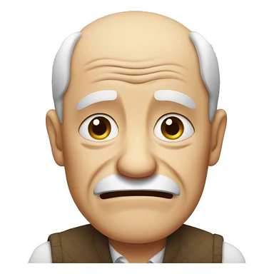 Old man crying  sticker
