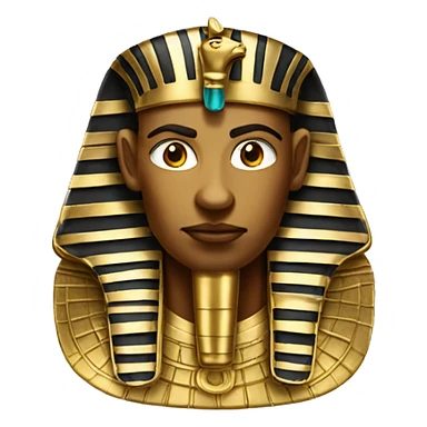 pharaon with gold face sticker
