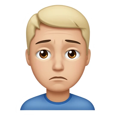 Teary eyed and frown  sticker