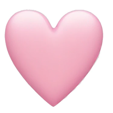 light pink heart emoji sticker