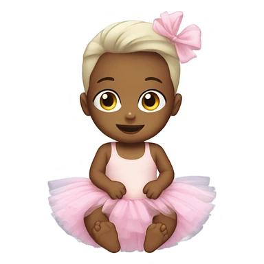 baby wearing tutu sticker