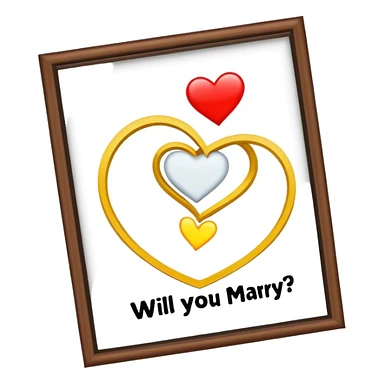 Will you marry poster sticker