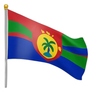 Guadeloupe flag sticker