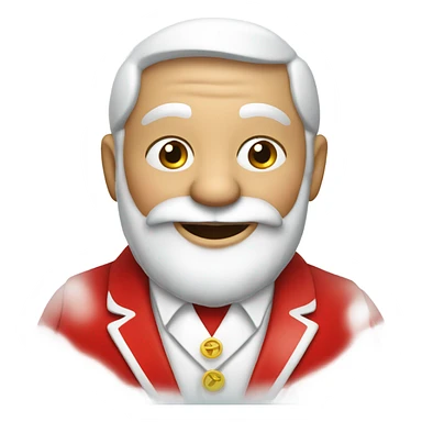 Santa claus drinking Martini  sticker