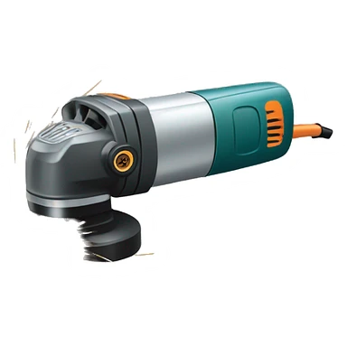 Angle grinder with sparks sticker
