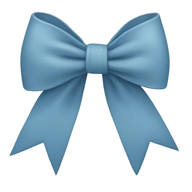 dusty Blue bow sticker