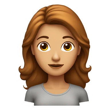 Una mujer enfadada con pelo marron  sticker