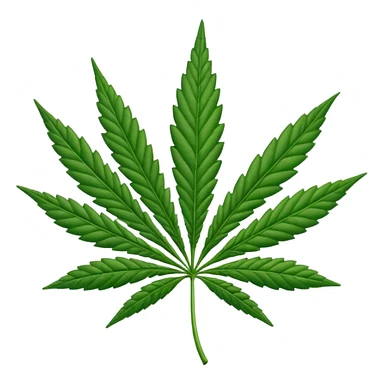 marijuana leaf sticker