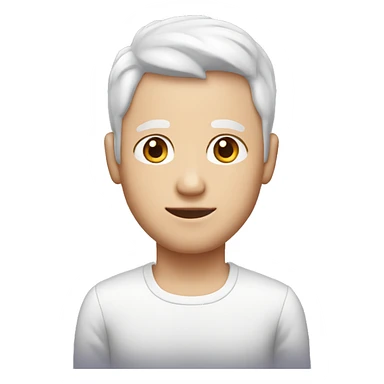 Man white skin with birthday cake sticker