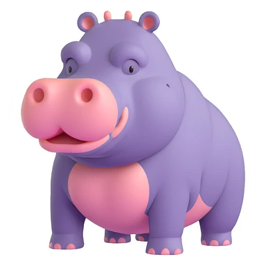 Hippo sticker