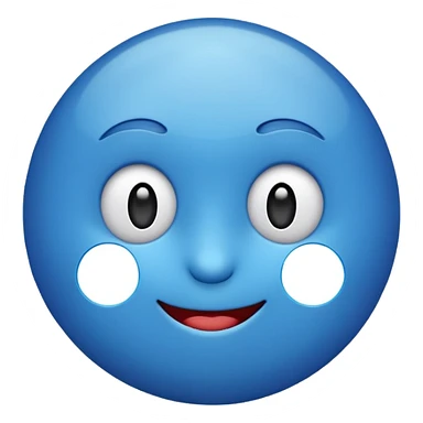 O emoji azul com o selo verificado dentro sticker