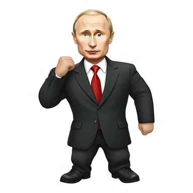 Vladimir Putin playing dress up  sticker