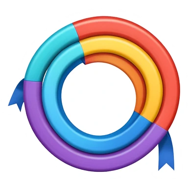 A single, smooth spiral ribbon curling gracefully upward, with small colored blocks along one edge to represent bases. Clean white background, scientific style. The spiral represents single-stranded mRNA (not DNA). Show only one ribbon, no ladder, no pairs, no second strand, no double helix. sticker
