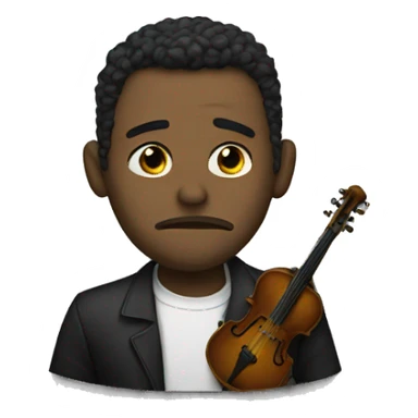 Sad Musician sticker