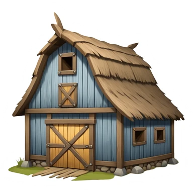 create a norse 1066 viking style barn or catel sticker