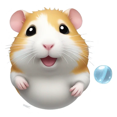 hamster in a bubble sticker