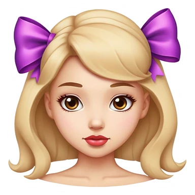 Niña bonita con moño  sticker