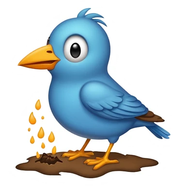 Oiseau qui fais caca sur les gens  sticker