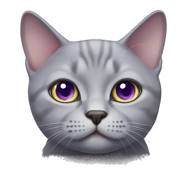 Lilac British Short Hair Cat  sticker