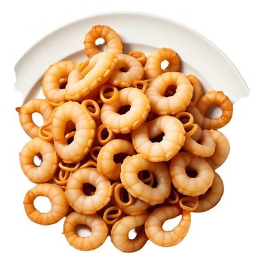 Fried squid Greek snack sticker