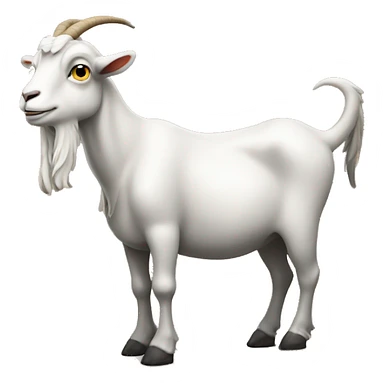 Goat standing on a mule sticker