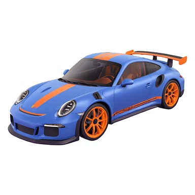 porsche 911 gt3 rs navy blue sticker
