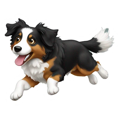 Anvil with Australian shepherd jumping over sticker