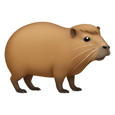 A capybara with a bow on its head sticker