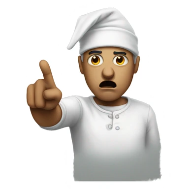 someone mad pointing at you sticker