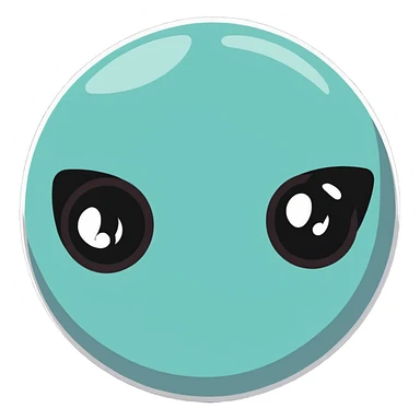 realistic eyeball sticker