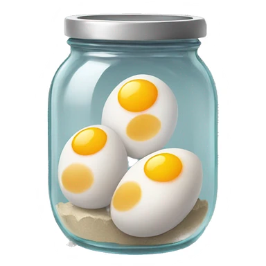 eggs in a jar sticker