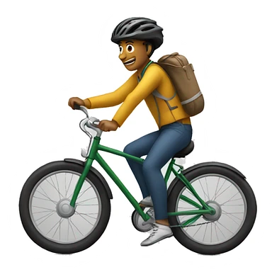 Moi sur un vélo sticker