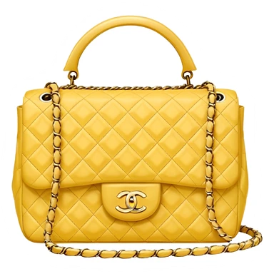 light yellow chanel bag sticker