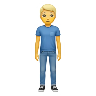 Star with a human full body yellow skin sticker