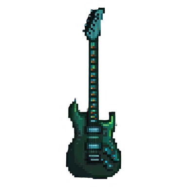 electronic synthesizer guitar sticker