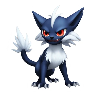 Edgy Cool Nargacuga-Litten-Absol-Pokémon Full Body sticker