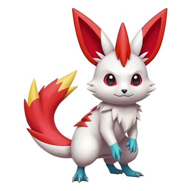 Victini-Pichu-Zangoose-Fakémon-hybrid-creature (full body)  sticker