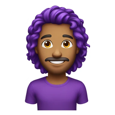 HOMEM CABELO ROXO sticker