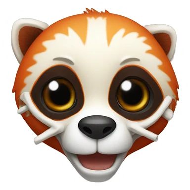 red panda skeleton
 sticker