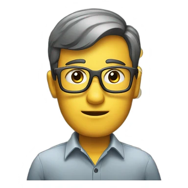 curious emoji for a team of business and data analyst sticker