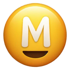 Pill with m logo on it sticker