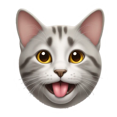 cat with tongue out sticker