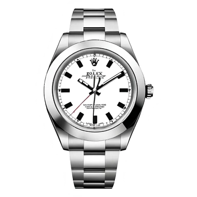 Rolex white and black watch sticker