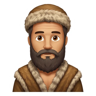 Bearded Stone Age Man – Long beard, fur clothes


 sticker